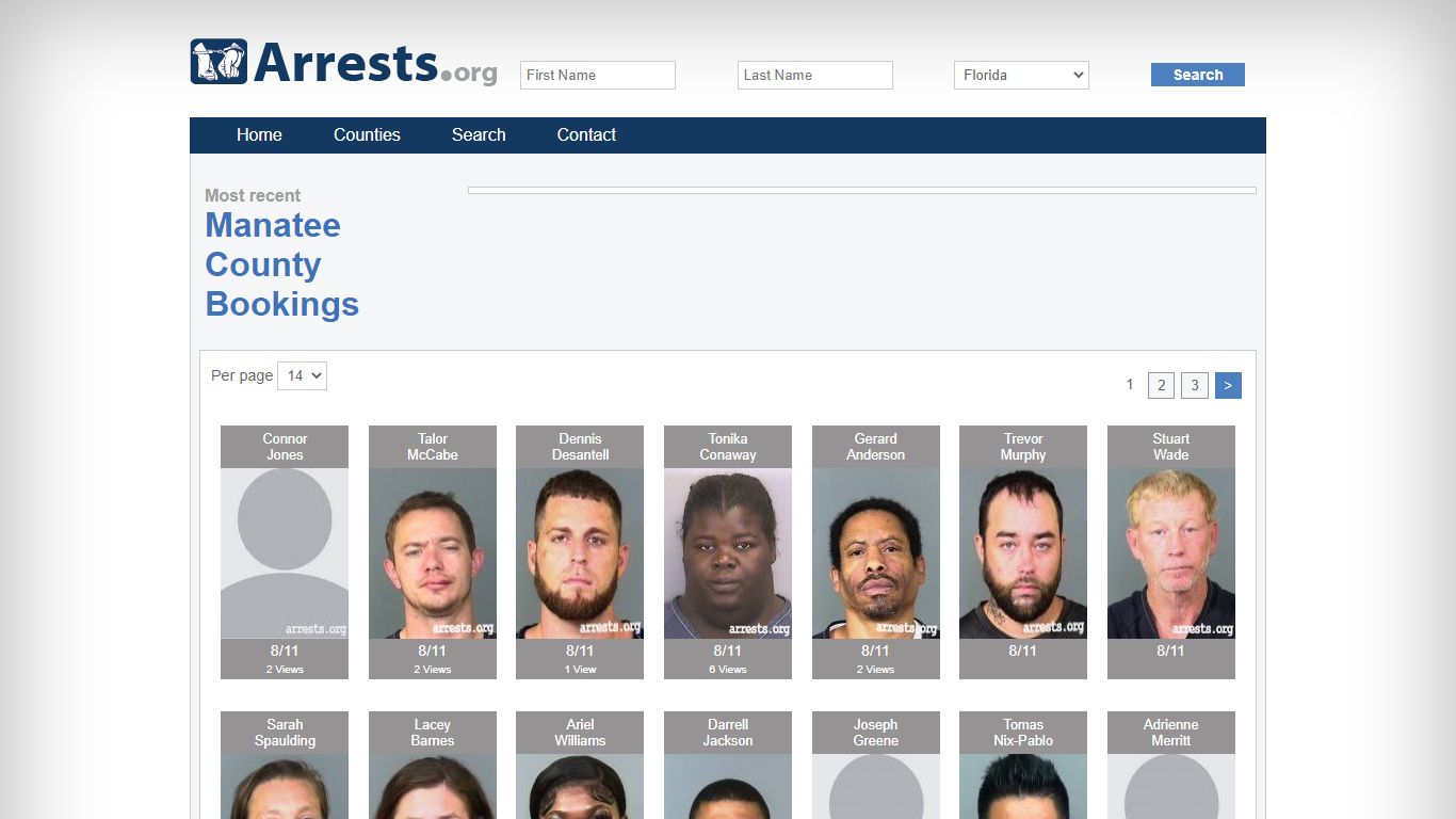Manatee County Arrests and Inmate Search